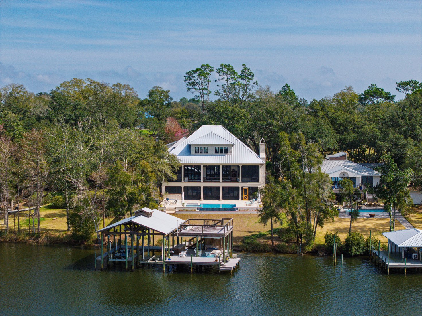 Aerial view of Sloan Construction project